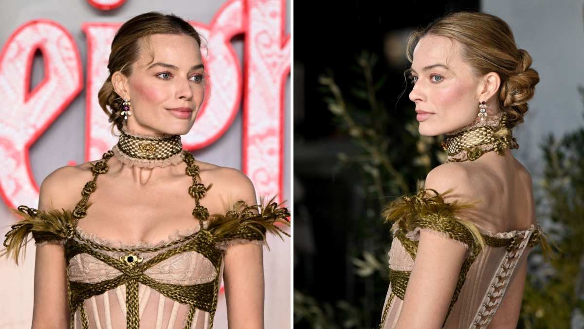 margot robbie leather dress ellen Margot Robbie the Ellen Degeneres Show October 15, 2019 Star Style