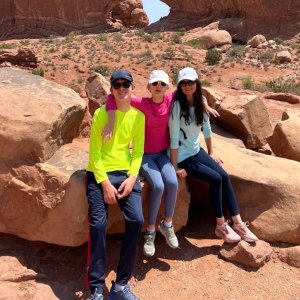 Monika Rubacha and her kids
