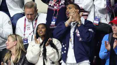Olympic Legend Simone Biles Spotted at Winter Games in Italy With Husband Jonathan Owens Inline