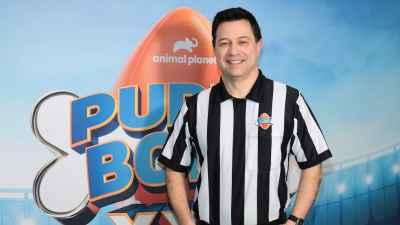 Puppy Bowl Ref Dan Schachner Adopted His Own Dog From the Event GettyImages-2259790145