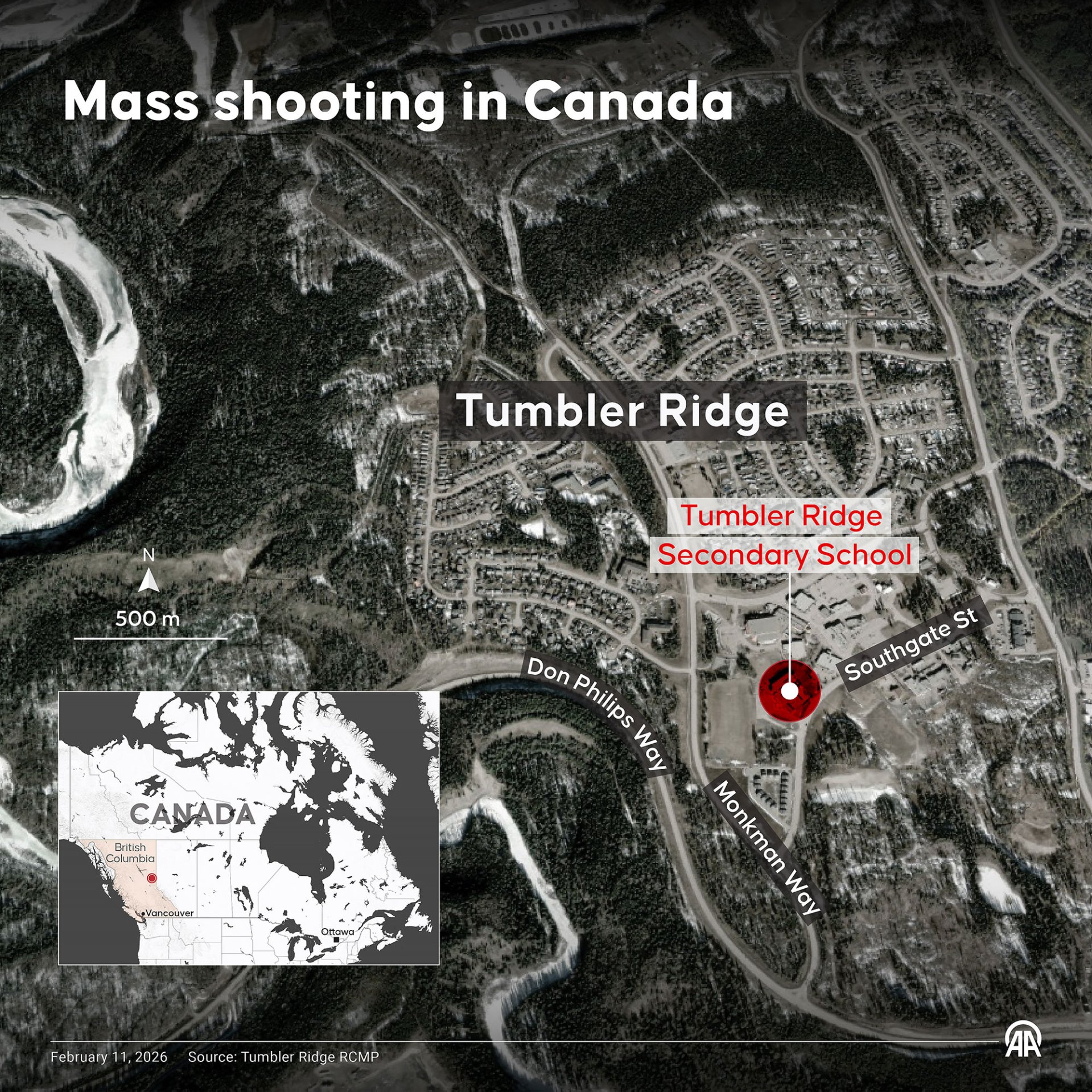 Tumbler Ridge, Canada Shooting: 10 Dead in Incident at School and Home ...