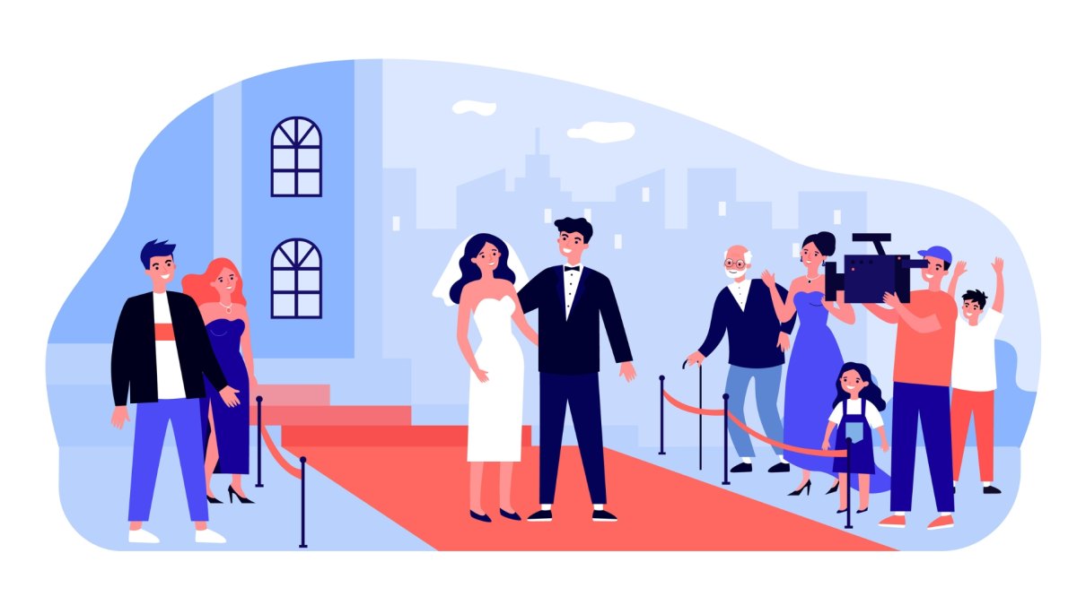 stock image of wedding representing planning using a wedding website