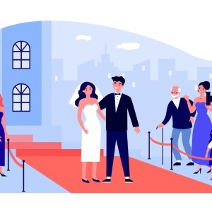 stock image of wedding representing planning using a wedding website