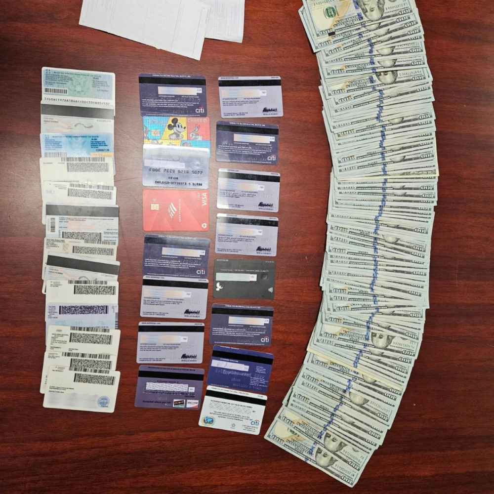 Photo shows evidence recovered during the investigation