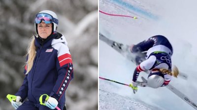 lindsey vonn friend cries after olympics crash