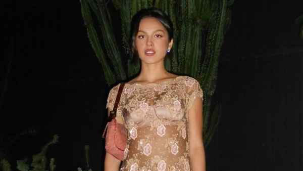 Olivia Rodrigo Shows Off Her Lingerie in Naked Dress at Grammys Afterparty