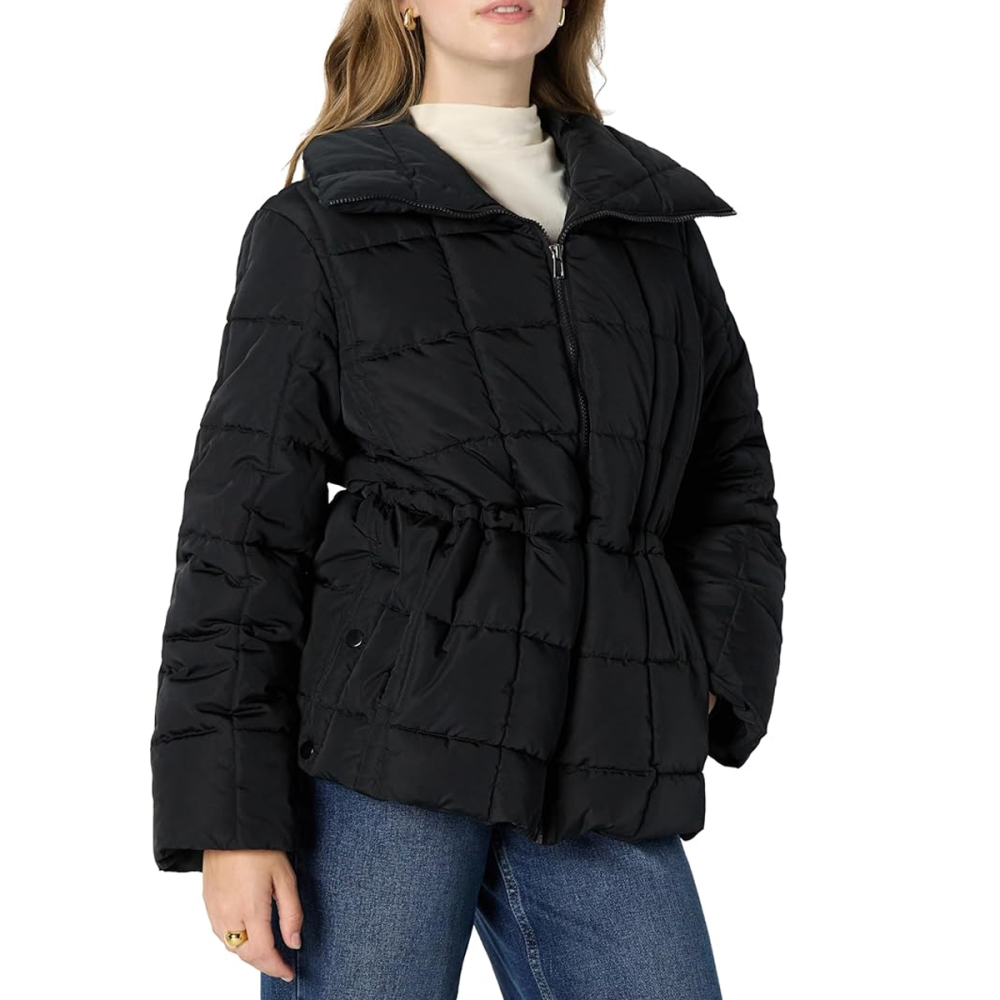 Amazon Essentials Adjustable Waist Puffer Jacket