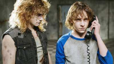 Brady Hepner and Mason Thames in The Black Phone