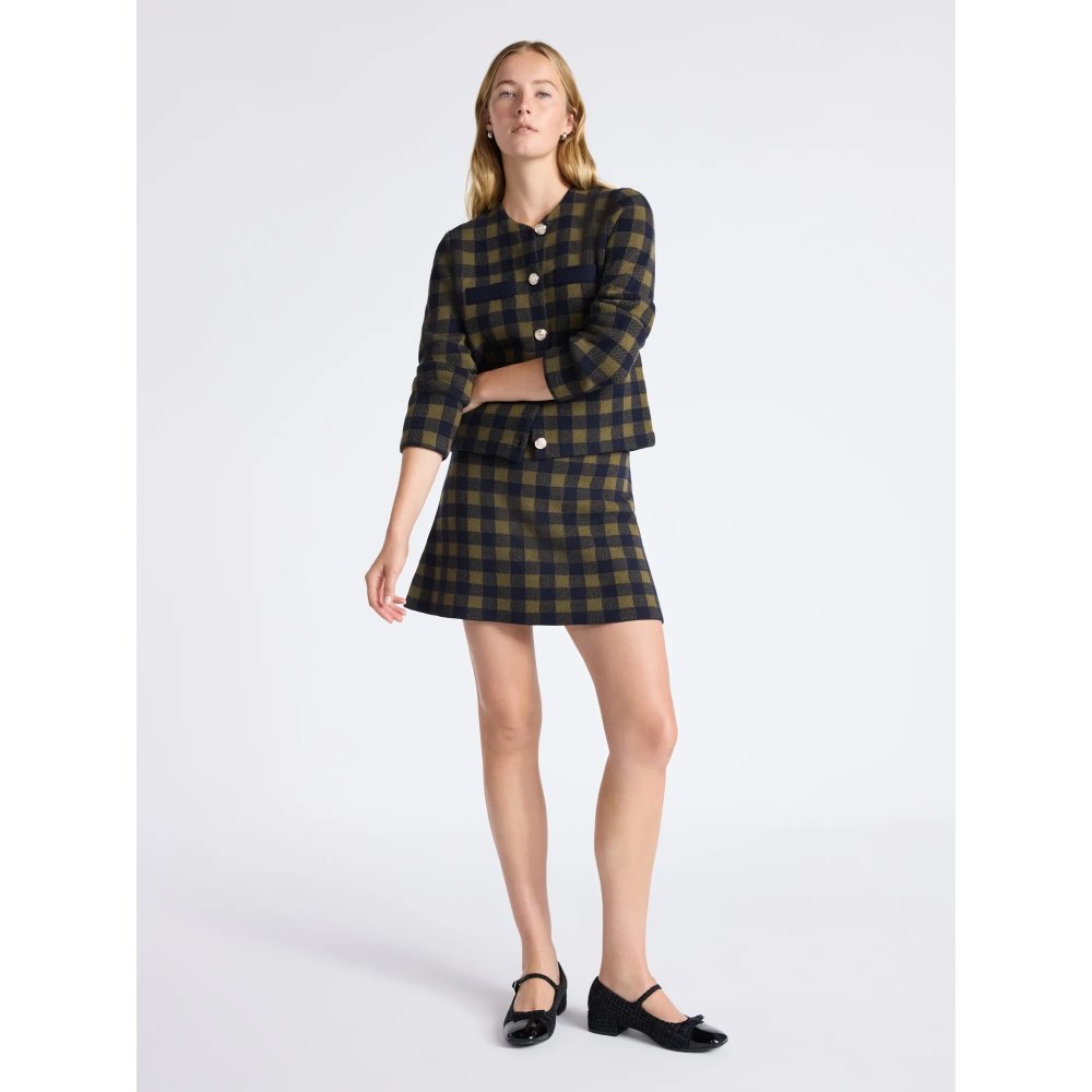 plaid sweater set