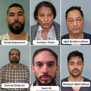 6 People Arrested in Texas Gold Bar Scam Zohaib Muhammad Smitaben Thakor Iqbal Ibrahim Lakhani Samirali Ghabrani Samir Ali Mudassir Iqbal Lakhani