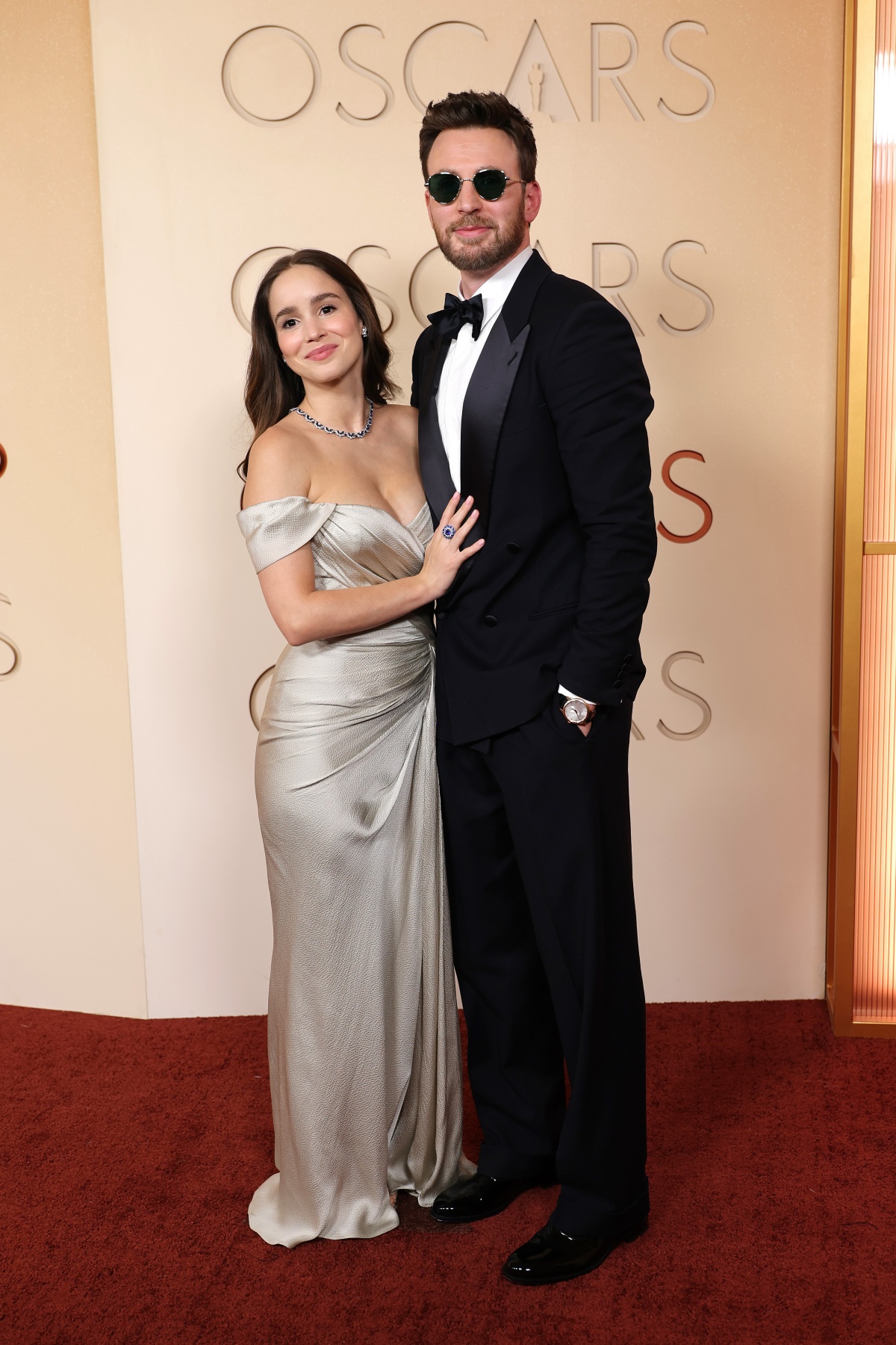 Chris Evans and Wife Alba Baptista Make a Rare Red Carpet Appearance at the 2026 Oscars 98th Annual Academy Awards
