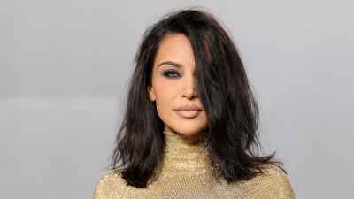 Kim Kardashian Rocks Blue Colored Contacts at 2026 Vanity Fair Oscars Afterparty