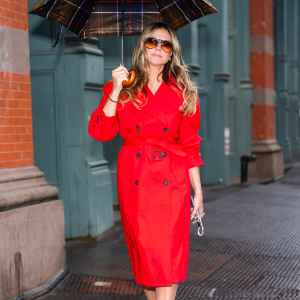 Heidi Klum is seen in Midtown Manhattan on March 23, 2026 in New York City.