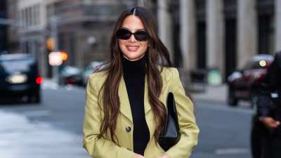 Olivia Munn is seen in Hudson Square on March 30, 2026 in New York City.
