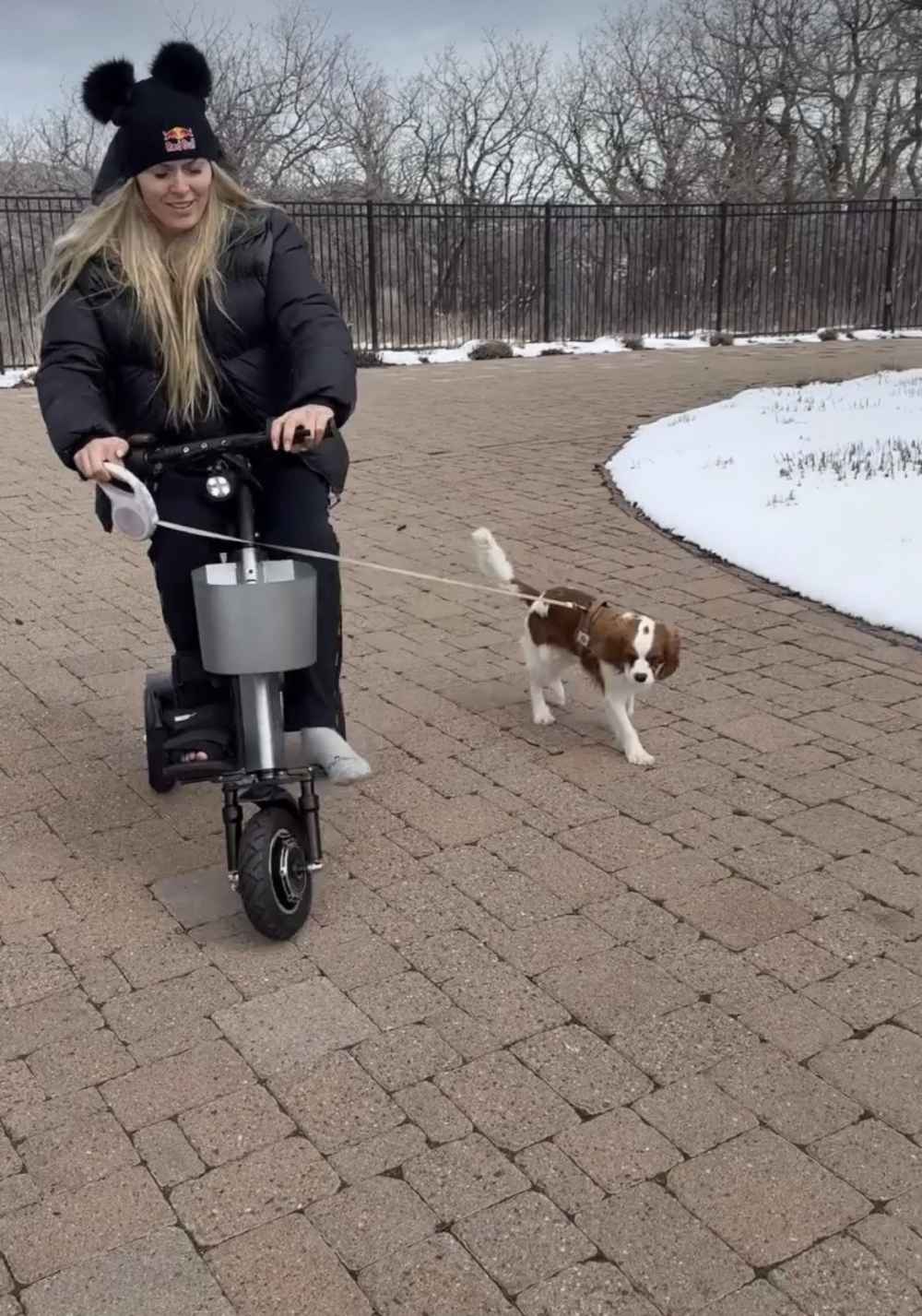 Lindsey Vonn Goes Outside on Electric Scooter for 1st Time in Over a Month