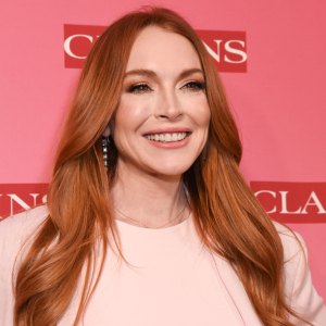 LOS ANGELES, CALIFORNIA - MARCH 15: Lindsay Lohan attends Clarins New Product Launch Party at Private Residence on March 15, 2024 in Los Angeles, California. (Photo by Olivia Wong/Getty Images)