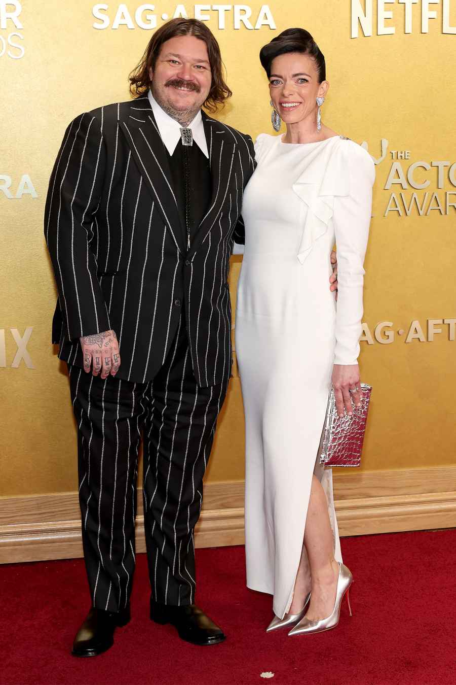 Matty Matheson and Trish Spencer Red Carpet Arrival SAG Screen Actors Guild Awards Actor Awards