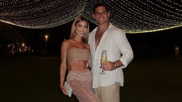 Oriana Marzoli y su novio, Facundo González.