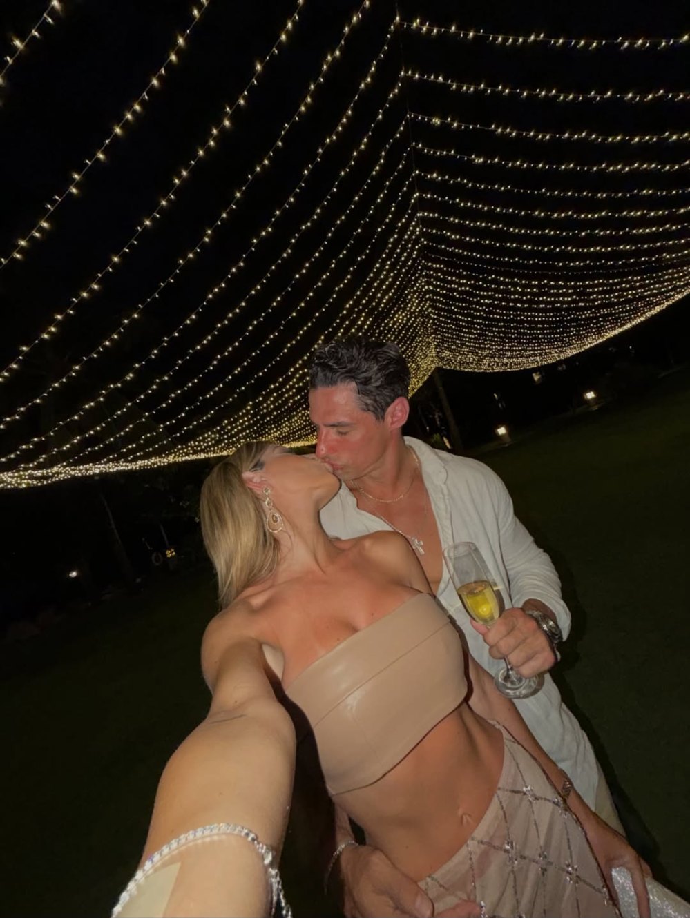 Oriana Marzoli y su novio, Facundo González.