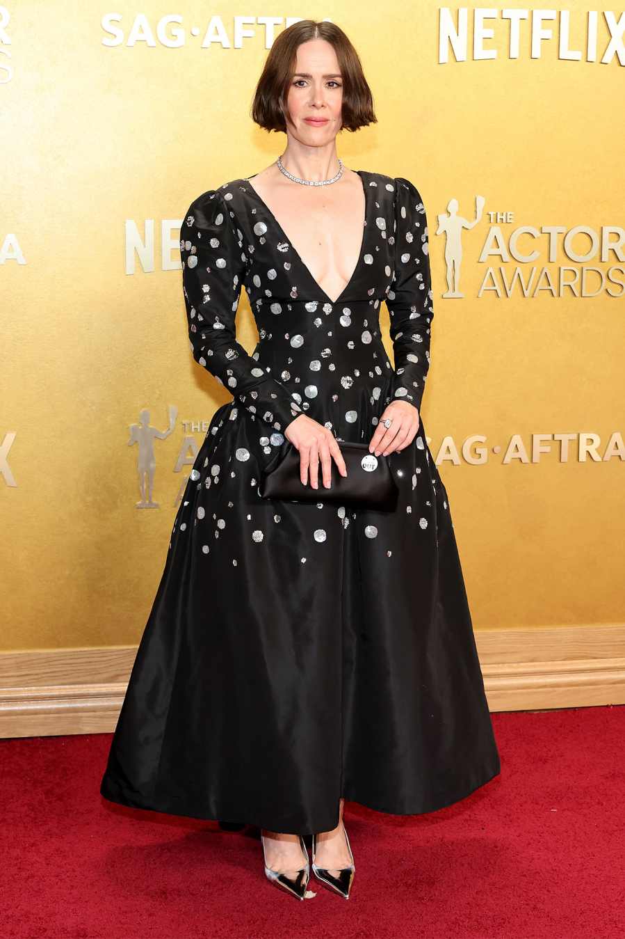 Sarah Paulson Red Carpet Arrival SAG Screen Actors Guild Awards Actor Awards