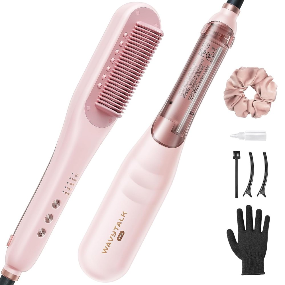 Wavytalk Pro Steam Hair Straightener Brush