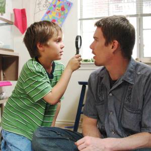 Ellar Coltrane and Ethan Hawke in Boyhood