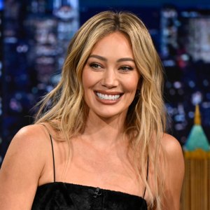 THE TONIGHT SHOW STARRING JIMMY FALLON -- Episode 2262 -- Pictured: Singer Hilary Duff during an interview with host Jimmy Fallon on Monday, March 9, 2026 -- (Photo by: Todd Owyoung/NBC via Getty Images)