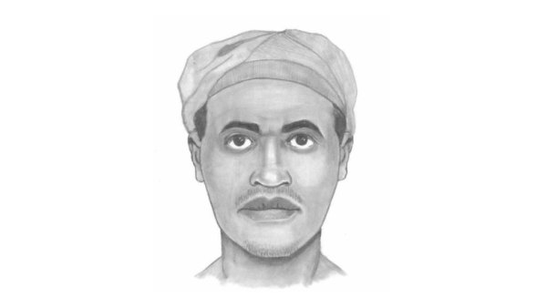 The sketch of the nude burglar