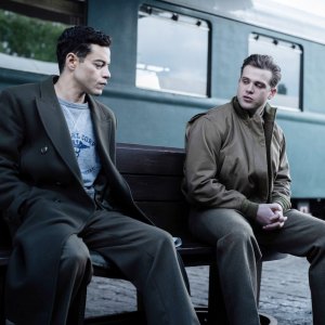 Rami Malek and Leo Woodall in Nuremberg