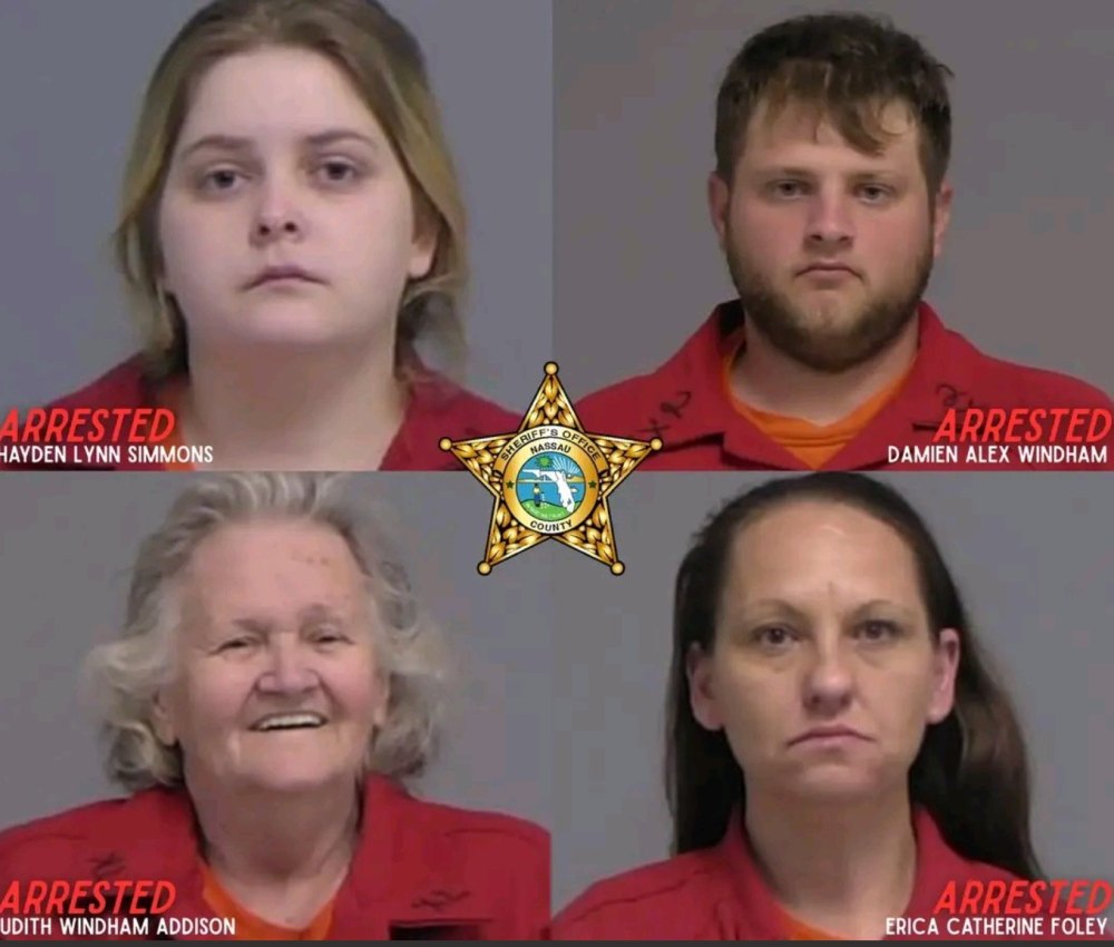 The four people arrested for child neglect in Florida