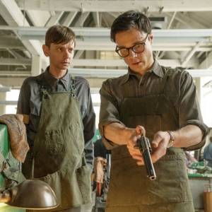 DJ Qualls and Rupert Evans in The Man in the High Castle