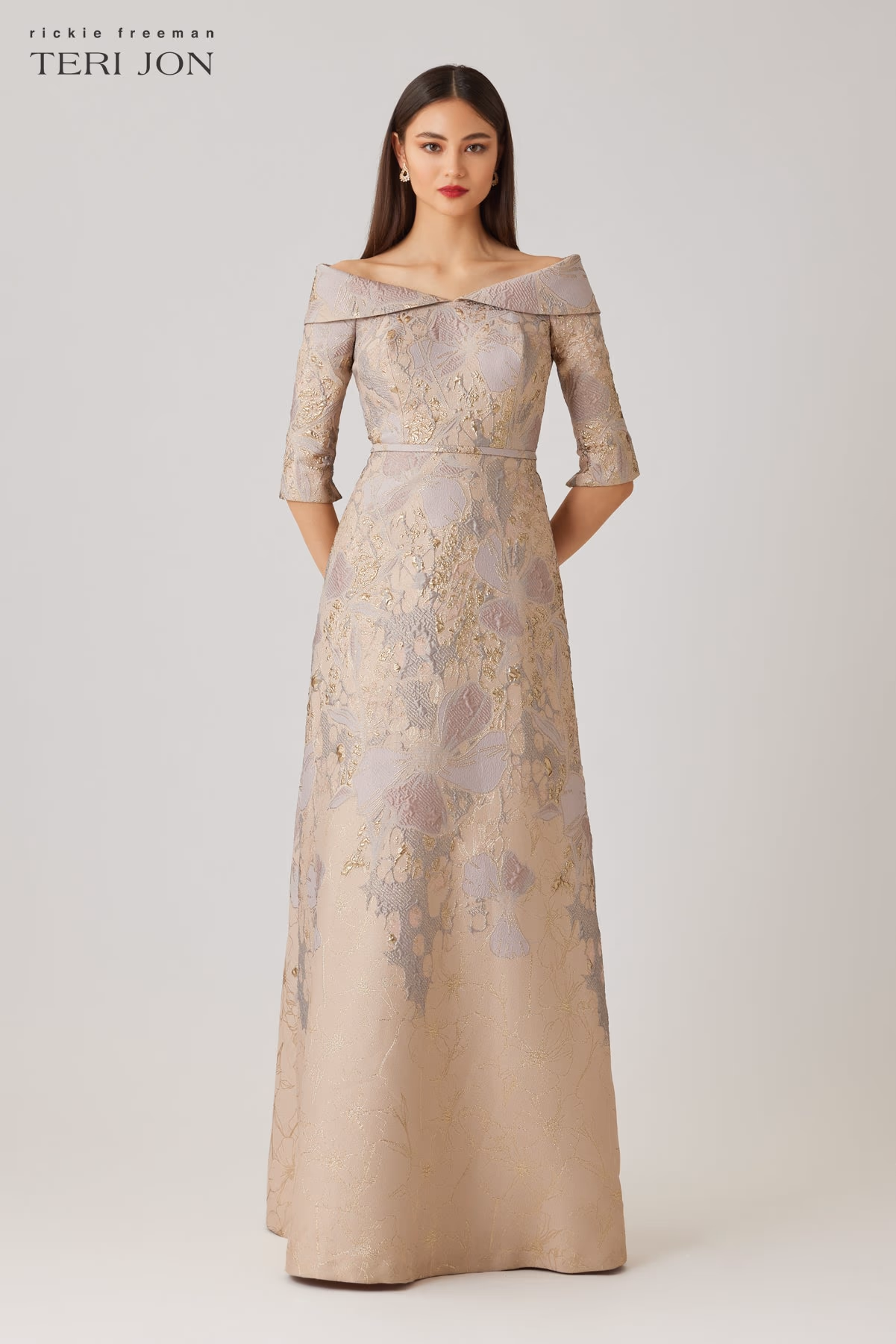jacquard gown