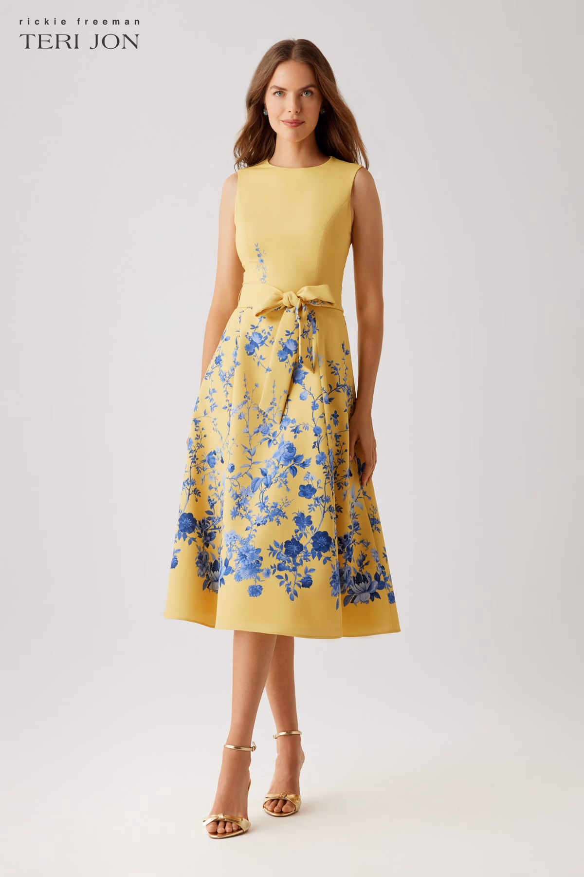 yellow floral dress