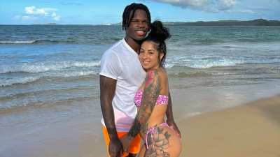 Travis Hunters Wife Has Hilarious Advice for Attention Whore WAGs at Draft
