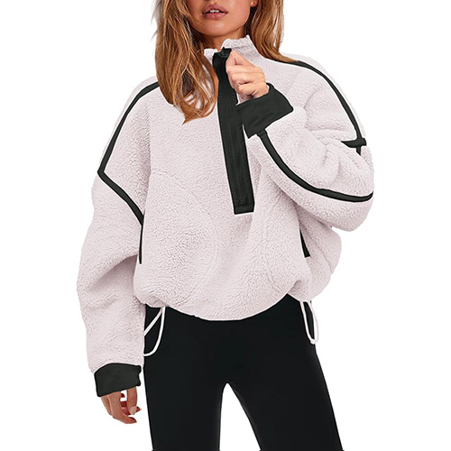 Half-Zip Sherpa Fleece Pullover