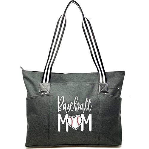 Brooke & Jess Designs Sports Mom Large Zippered Tote
