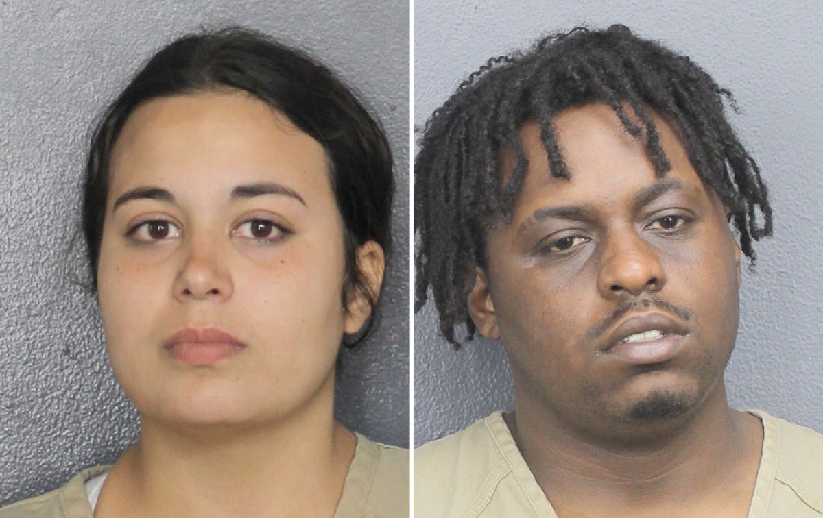 Florida Couple Accused of Staging Infant Death Crystal Garcia and Anfernee Watts Mugshot