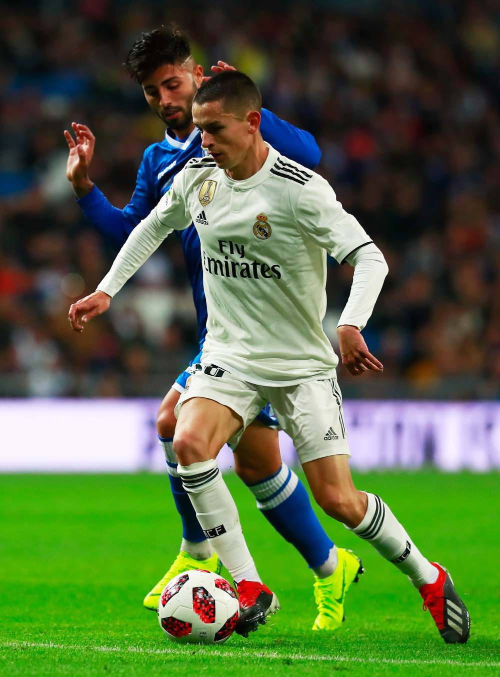 Álvaro Fidalgo en el Real Madrid en 2018.