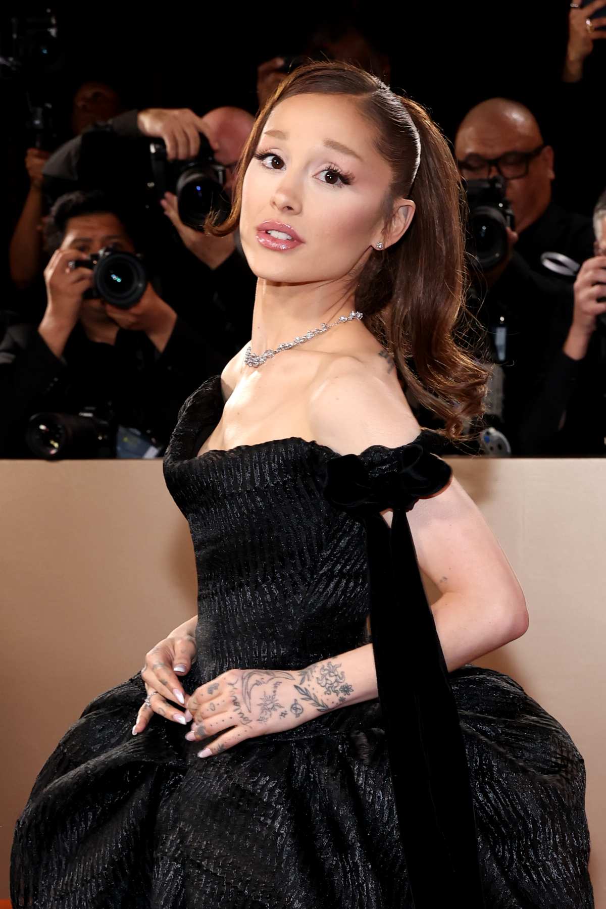 Ariana Grande on a red carpet.