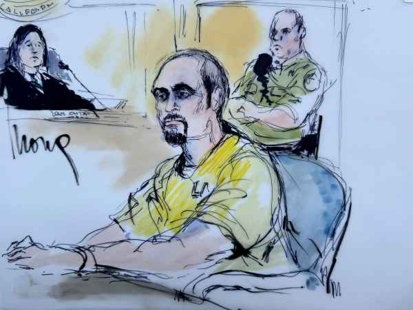 Nick Reiner Looks Stoic in Courtroom Sketch From Trial Hearing