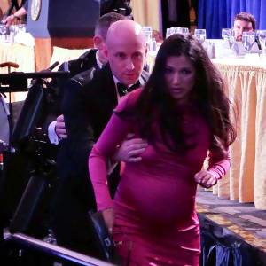 Stephen Miller Pregnant Wife Katie Miller Denies He Used Her as Human Shield During Shooting