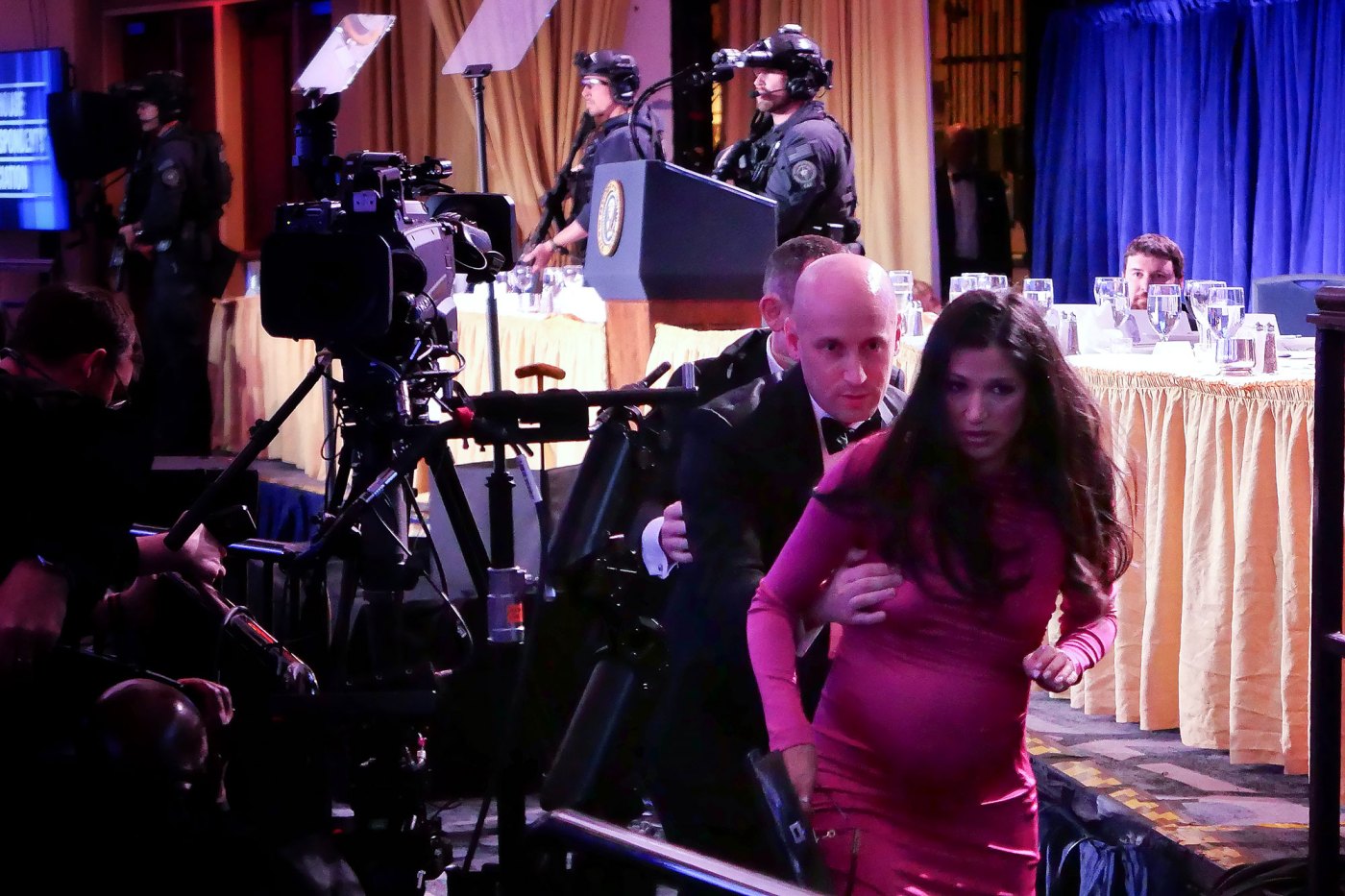 Stephen Miller's Pregnant Wife Denies He Used Her as Shield