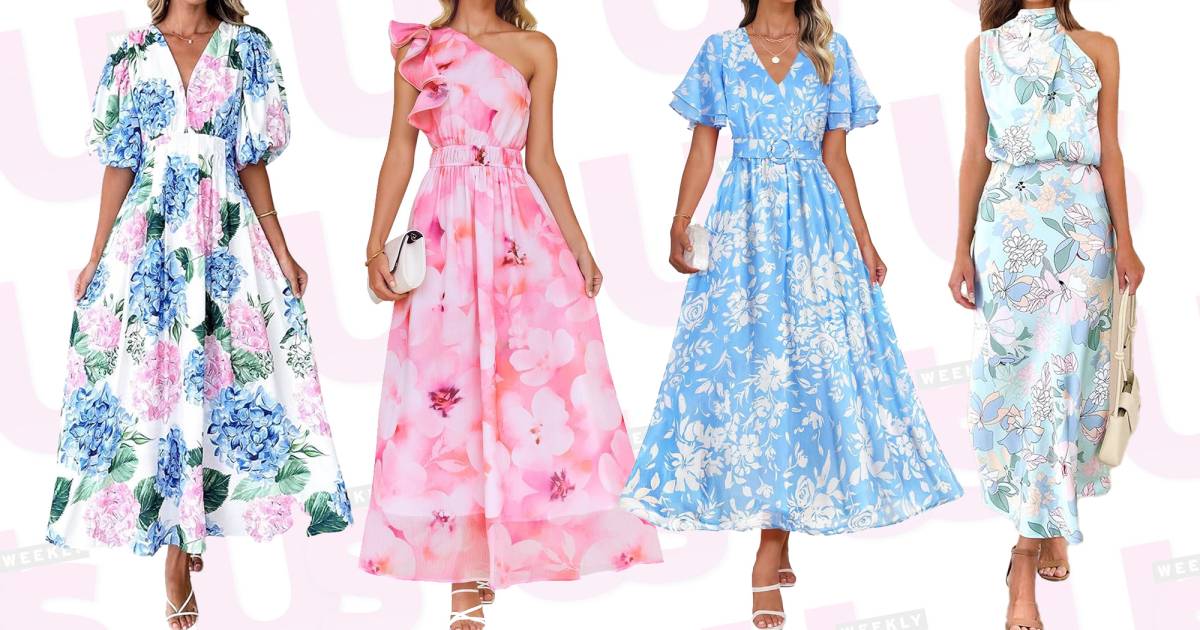 19 فساتين زهرية لتبدو بمظهر غني من كنتاكي ديربي – على أمازون