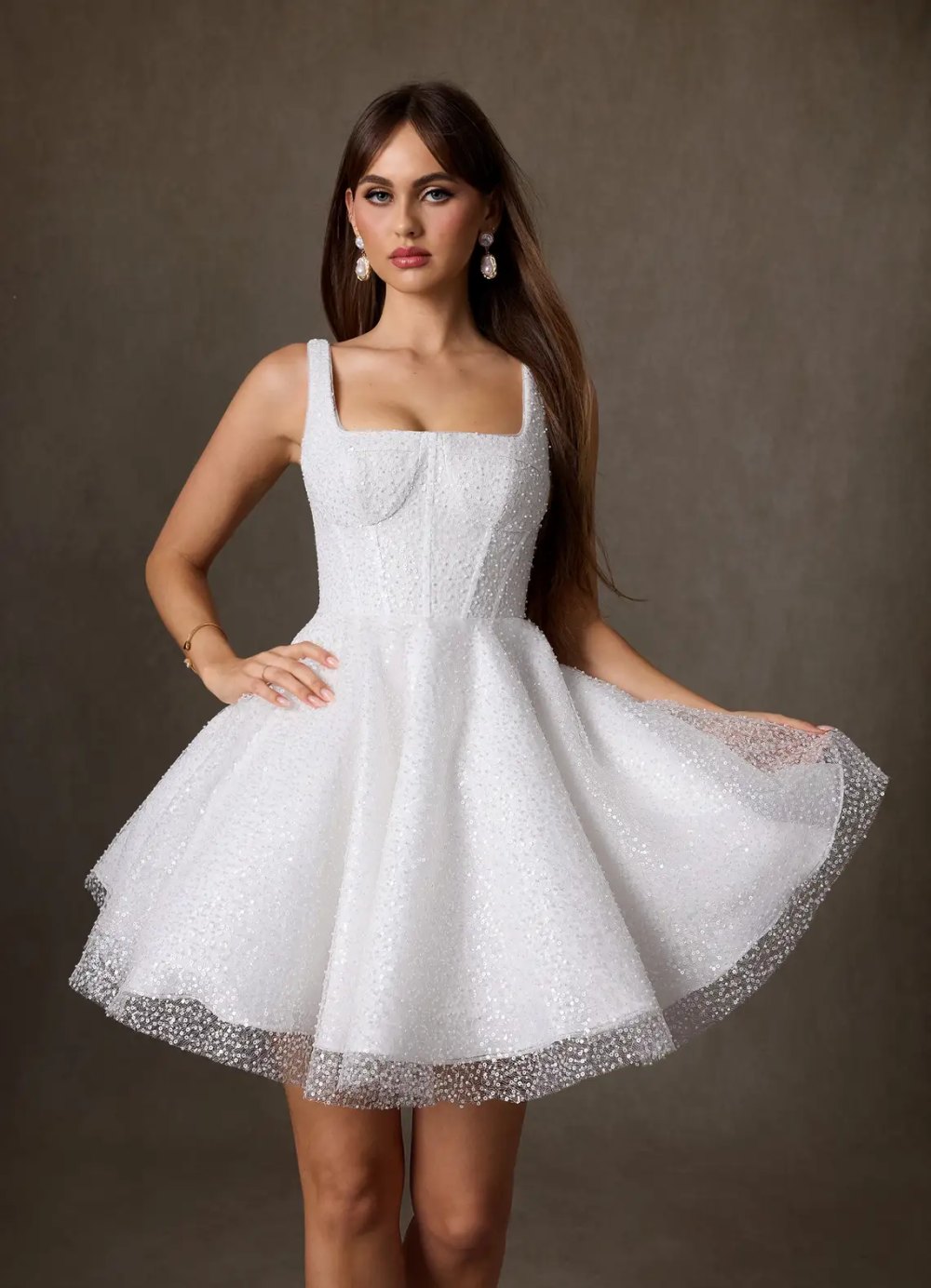 Azazie sparkly mini dress