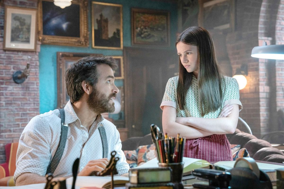 Ryan Reynolds and Cailey Fleming in IF