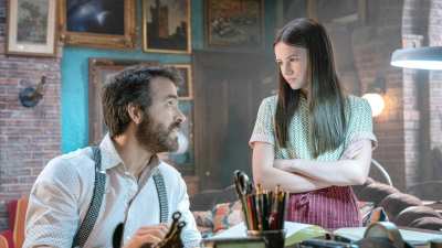 Ryan Reynolds and Cailey Fleming in IF
