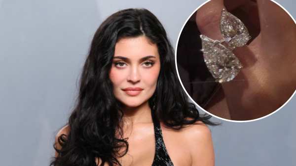 Kylie Jenner Shows Off Colossal Pear-Shaped Diamond Ring and a Fresh Manicure