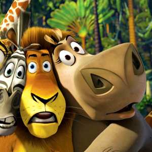 Melman, Marty, Alex and Gloria in Madagascar