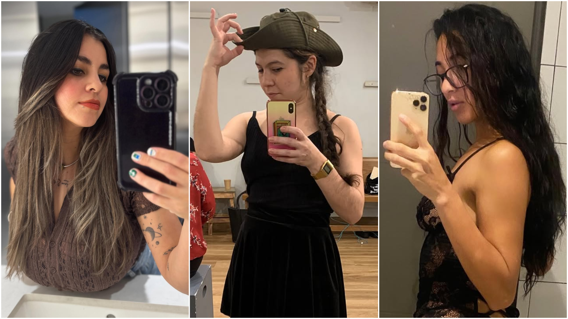 Kathiie Pauline, Alejandra Araúz y Sabine Mariely.