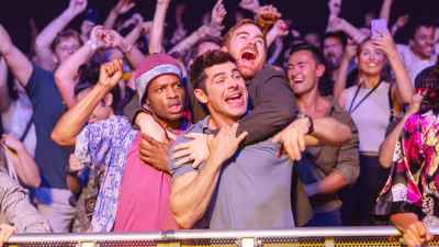 Jermaine Fowler, Zac Efron and Andrew Santino in Ricky Stanicky